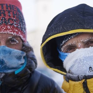 Simone Moro and Tamara Lunger Climb the “Coldest Mountain”