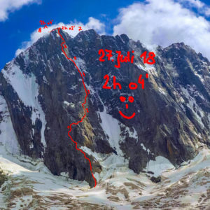 Dani Arnold Solos the Grandes Jorasses in Record Time