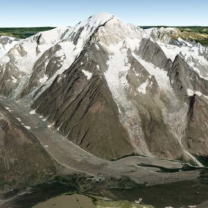 New Route on the Miage Face of Mont Blanc