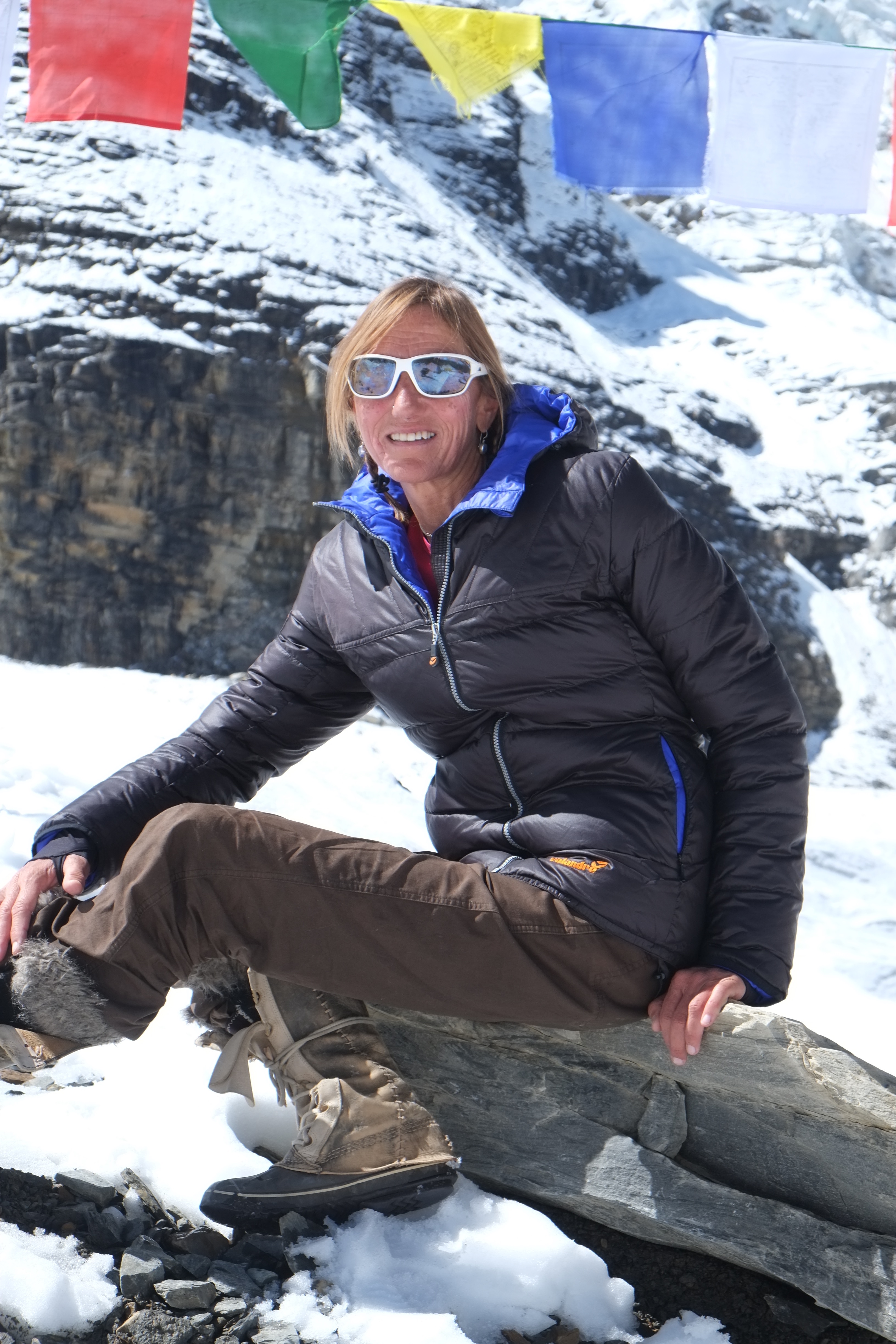 Billi Bierling has summited Manaslu twice, Everst, Lhotse and Makalu.