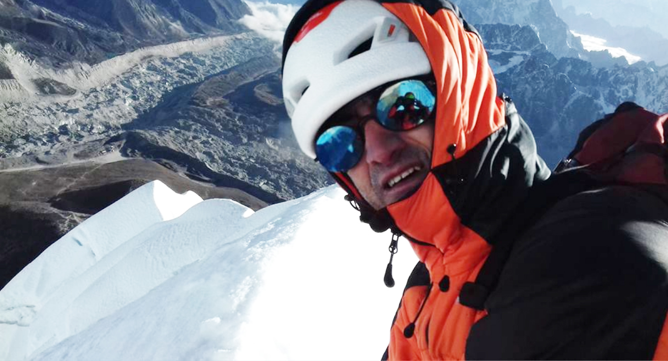 Romeo Popa on Pumori summit ridge