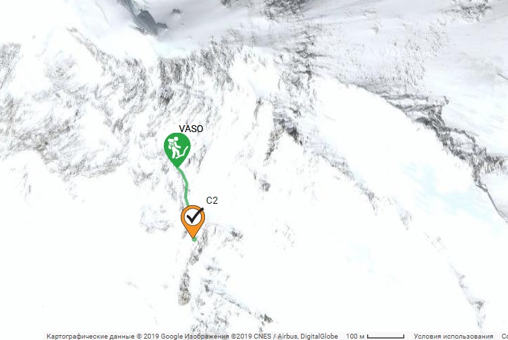 Pprogress by Vasiliy Pivtsov and team on winter k2 on February 9th, 2019