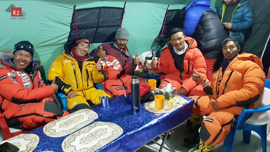 Nepalese Sherpa climbers in Alex Txikon's team for winter K2