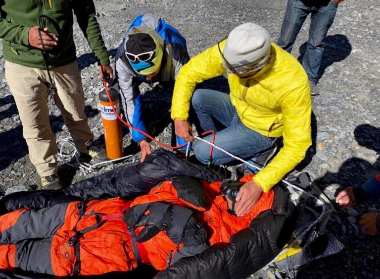 Wi Kin Chin assisted at Annapurna BC Image by Dawa Sherpa.