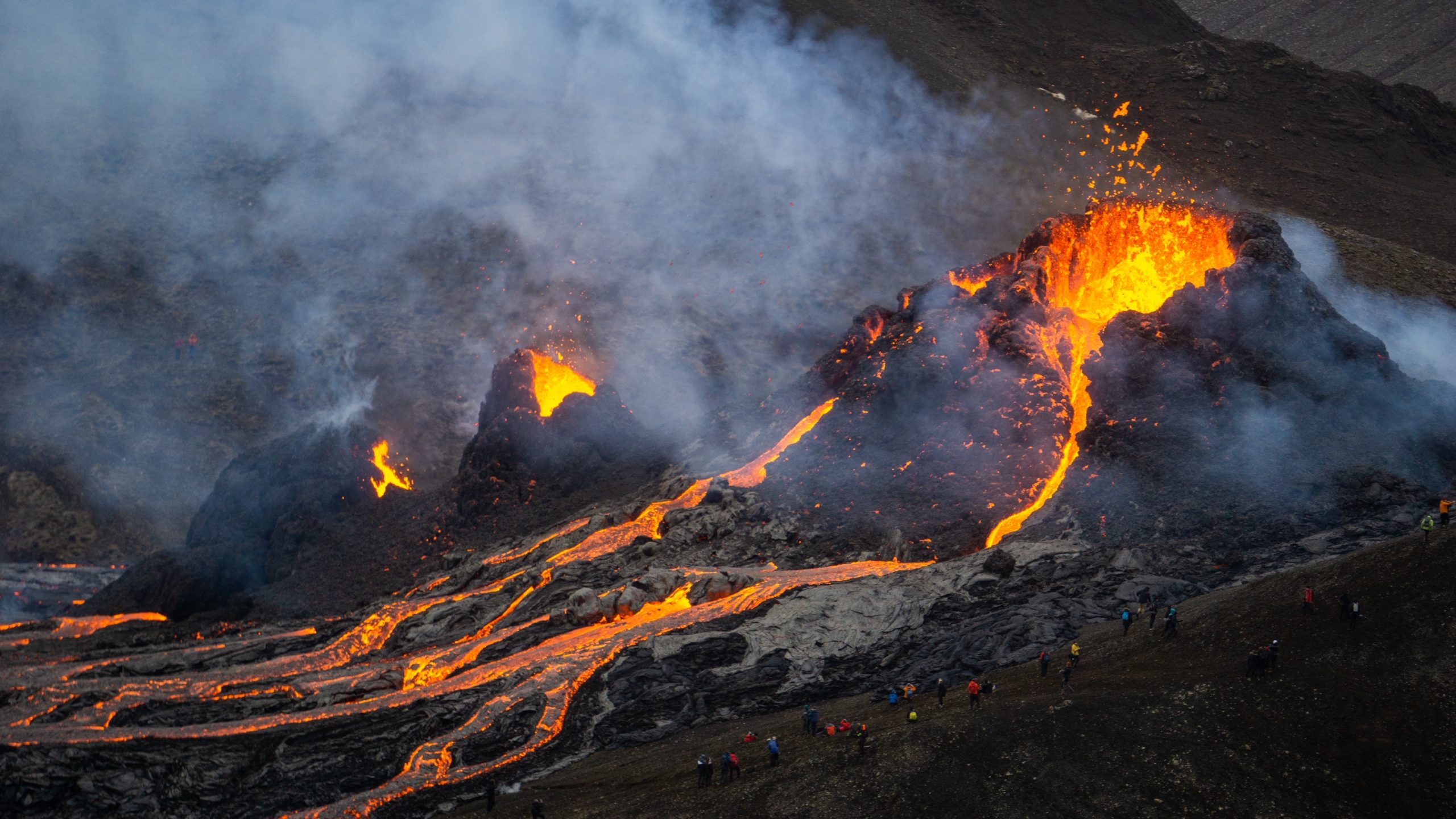 Iceland's Erupting Volcano Rivers of Lava and 30,000 Earthquakes