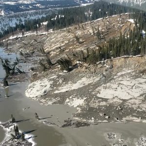 Mudslide in northern Canada