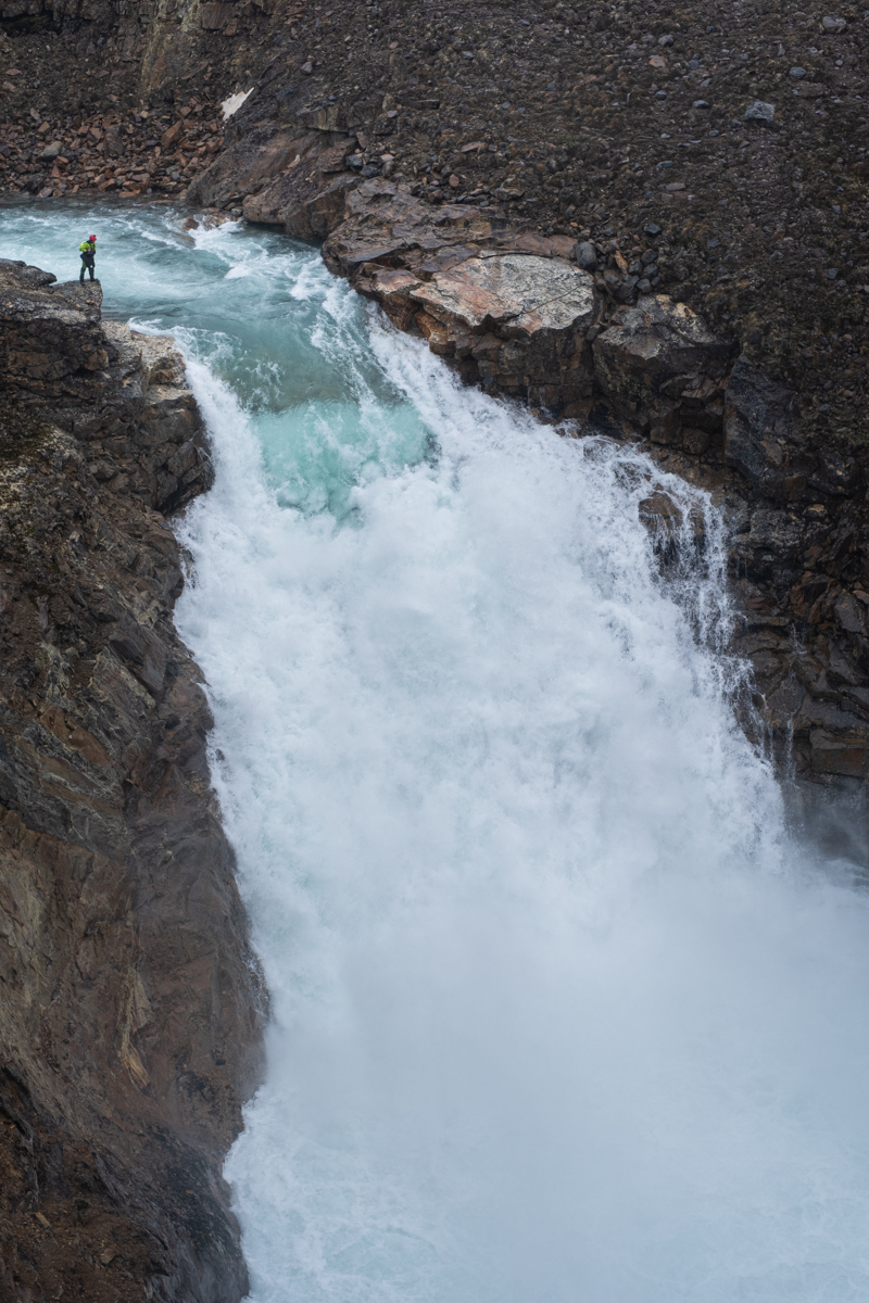 baffin island waterfall whitewater