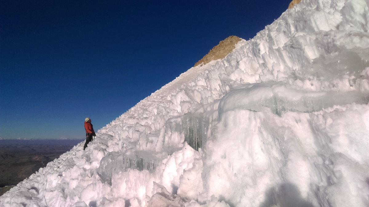 Nevado Sullcon summit peruvian andes penitentes