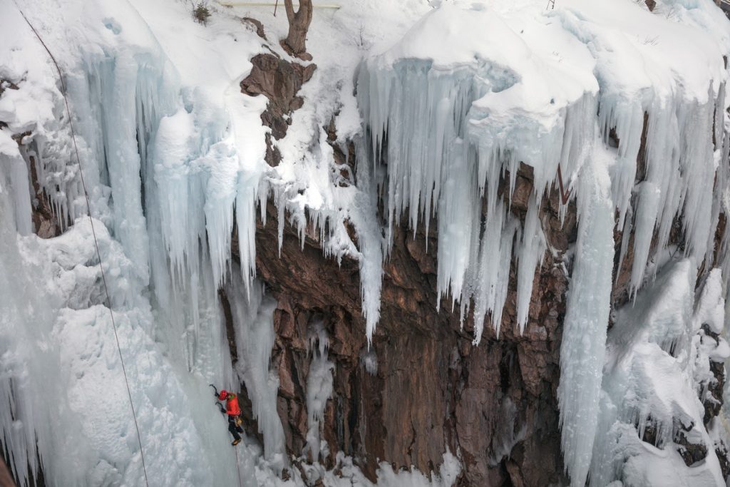 Potential ice and mixed climbing