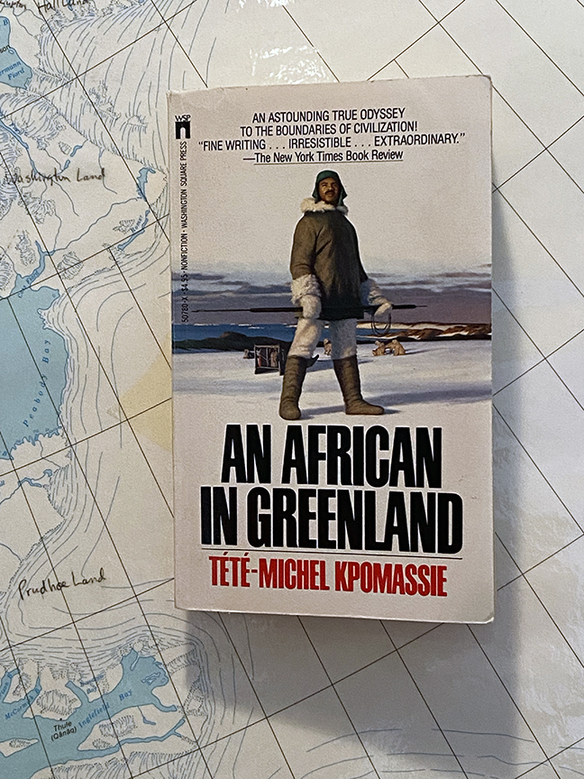 An African in Greenland book by Kpomassie. Photo: Jerry Kobalenko