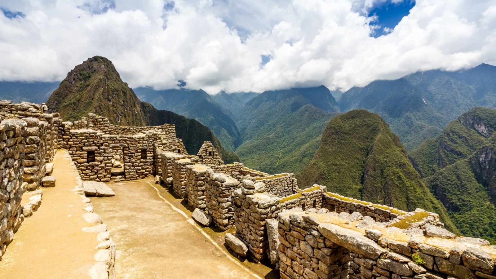 View of the Incan citadel Machu Picchu - Cuzco, Peru