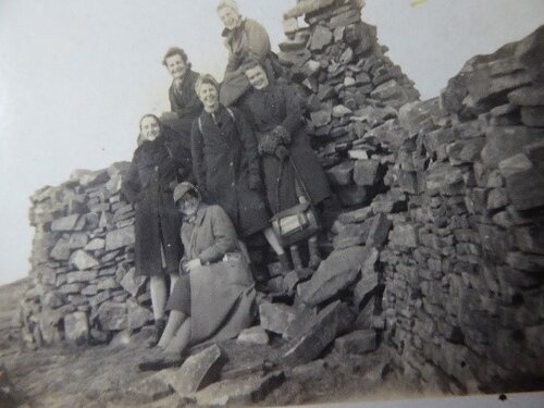 Gwen Moffat and her climbing cronies in Yorkshire, c. 1941. Photo: courtesy of the Pinnacle Club