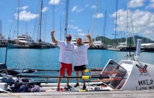 George Nelson and Russell Davies (UK) landed in Antigua on March 7.