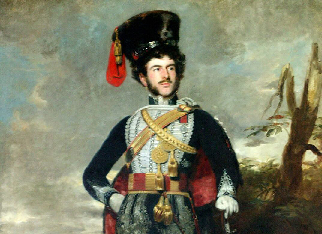 painting of William Stewart at Waterloo.
