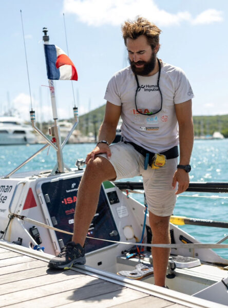 Louis Margot lands in Martinique.