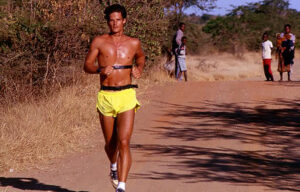 Nicholas Bourne on his 1998 Africa run.