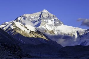 Everest north side as seen from Rongbuk.