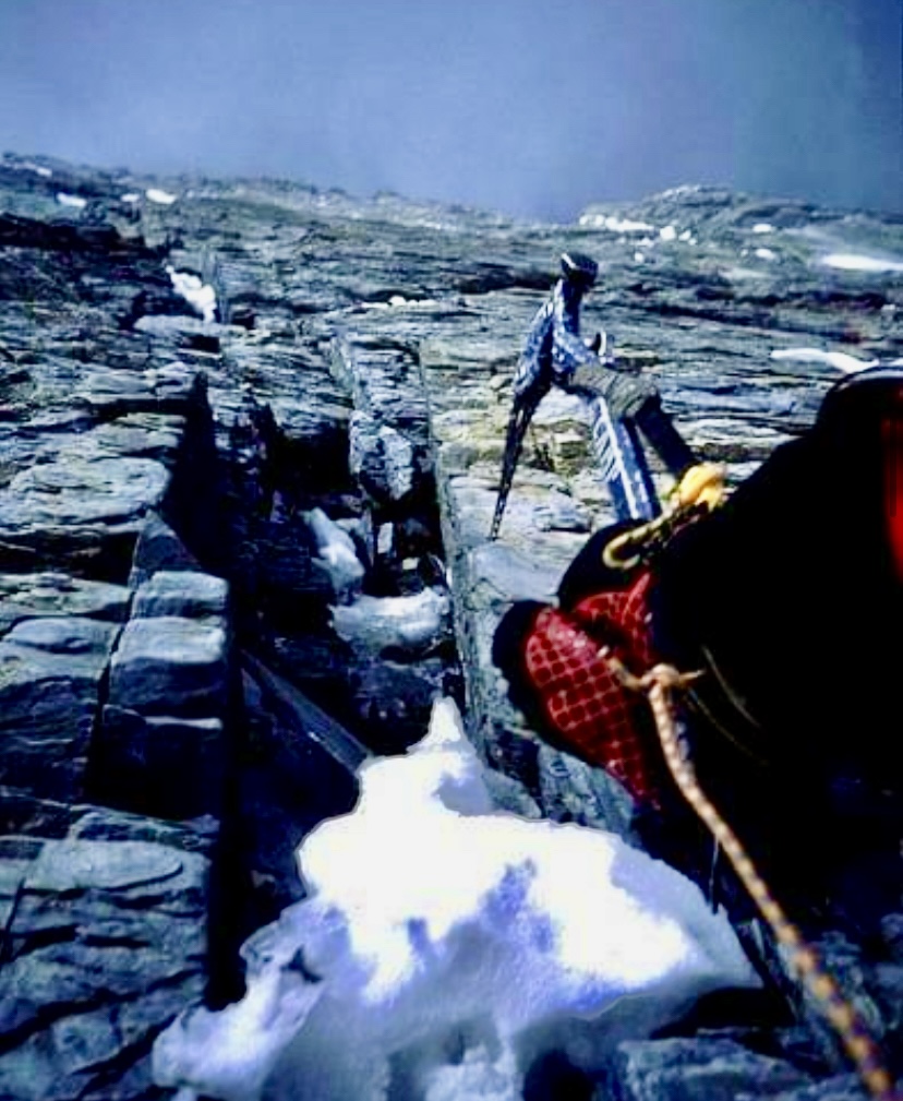 Tomaz Humar drytolling at 7,600m on Dhaulagiri I.