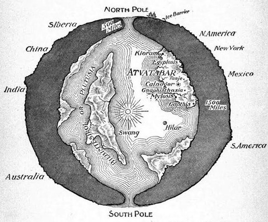 illustration of hollow earth