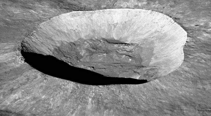 The giordano bruno crater