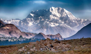 Tirich Mir, the highest peak of the Hindu Kush range.