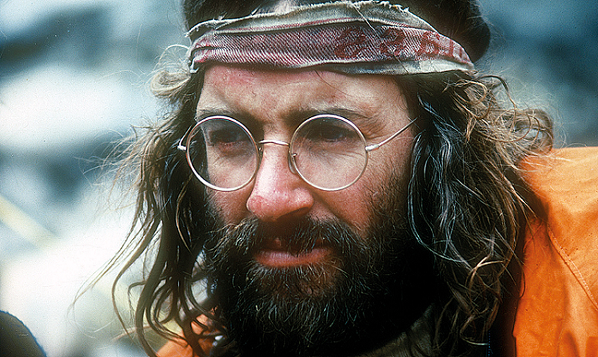 portrait of a hippie-looking Doug Scott