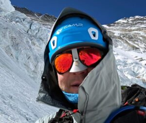 Piotr Krzyżowski at Camp 2 on Everest