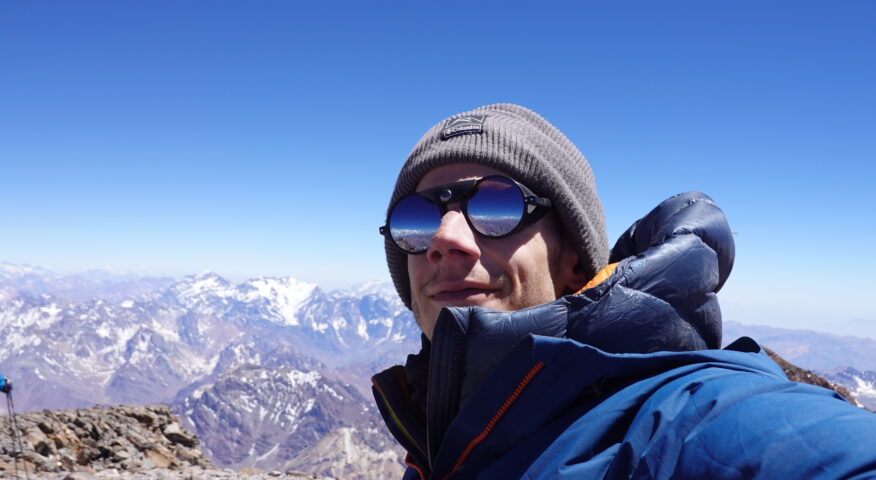 Mircea on the summit of Aconcagua.