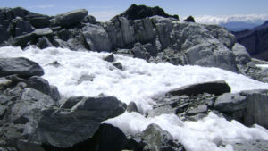 The remnants of the Humboldt glacier in Venezuela