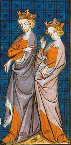 A portrait of Henry II and Eleanor of Aquitaine