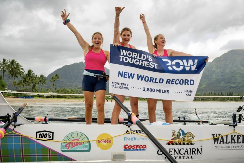 Pacific Triow rowing team.