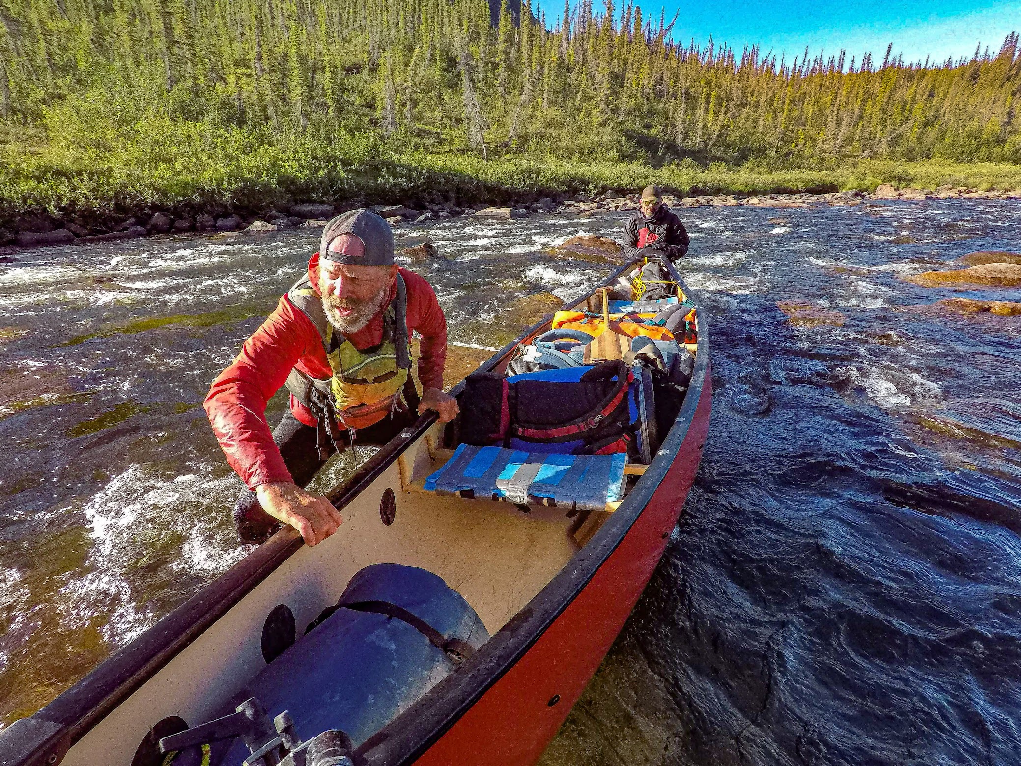 Frank Wolf on a previous expedition with Alex Kozma.