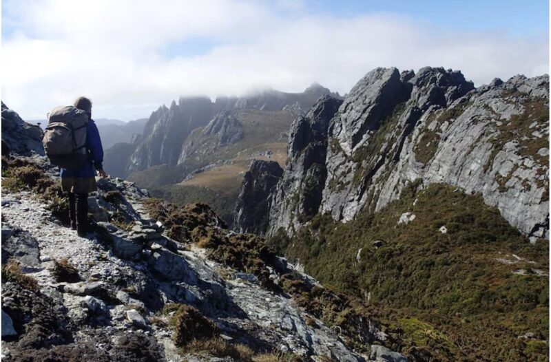 rocky mountains in Tasmania