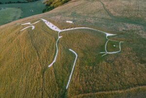 the chalk horse figure from above
