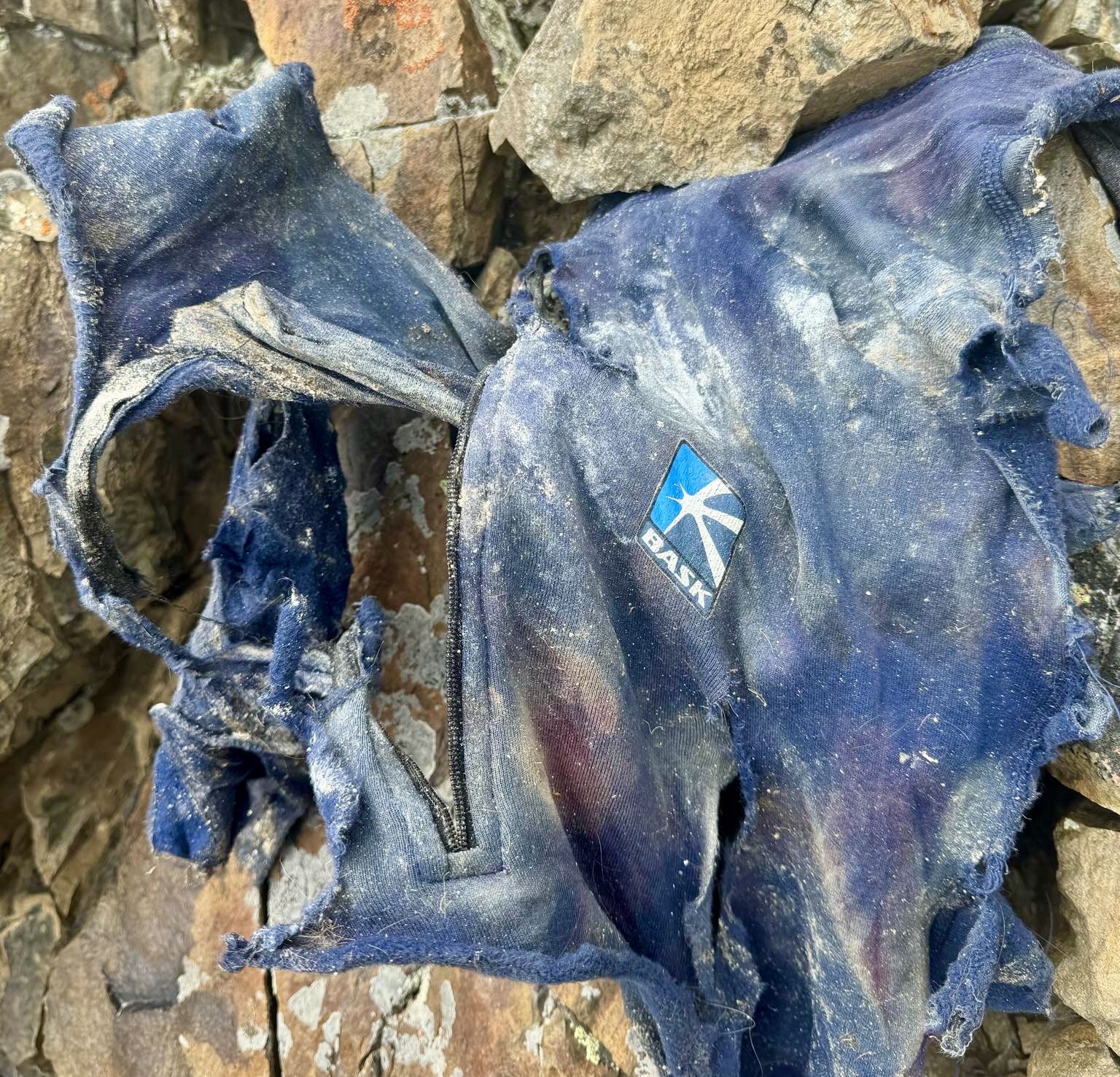 The clothing of the body found at K2 in July 2024.