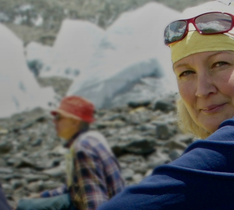 Alyona Kuznetsova at K2 Base Camp in 2007, one year after the tragedy.