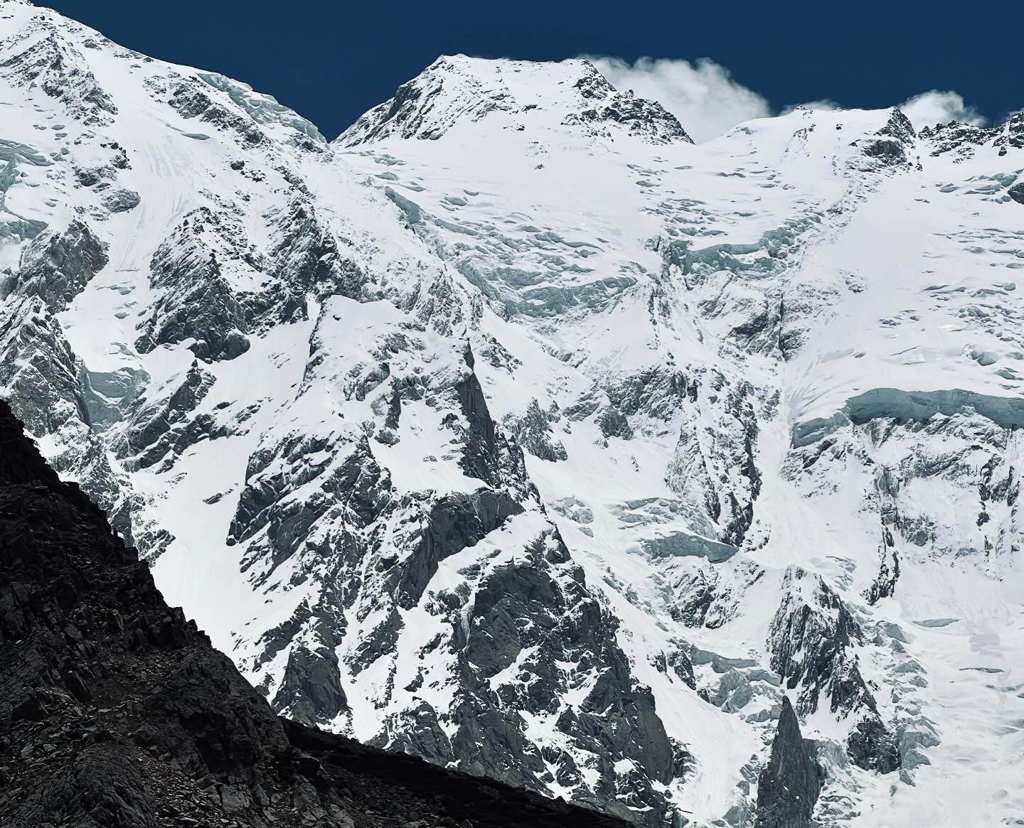 Nanga parbat on a sunny day.