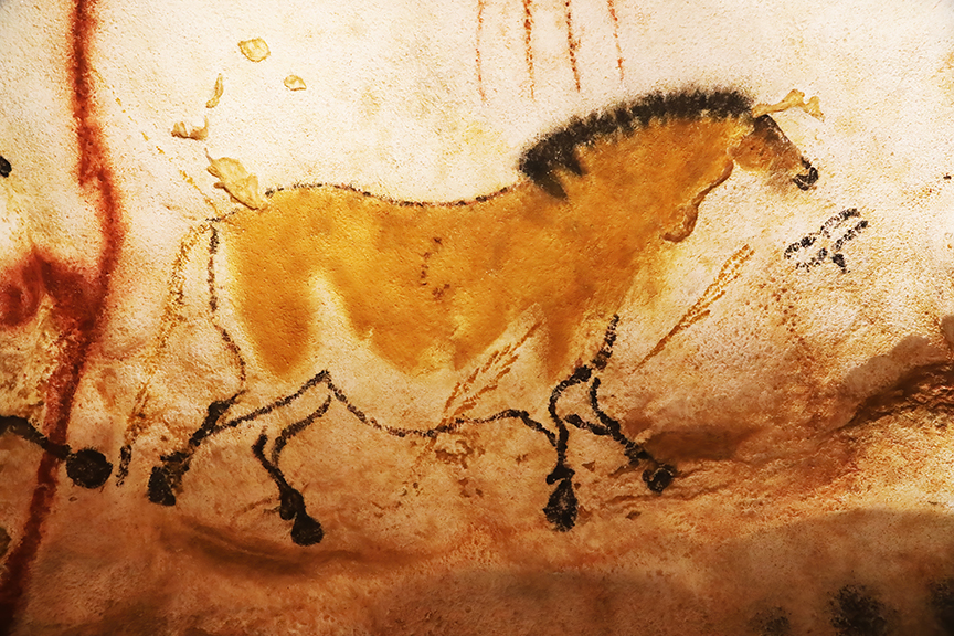 cave art of a horse