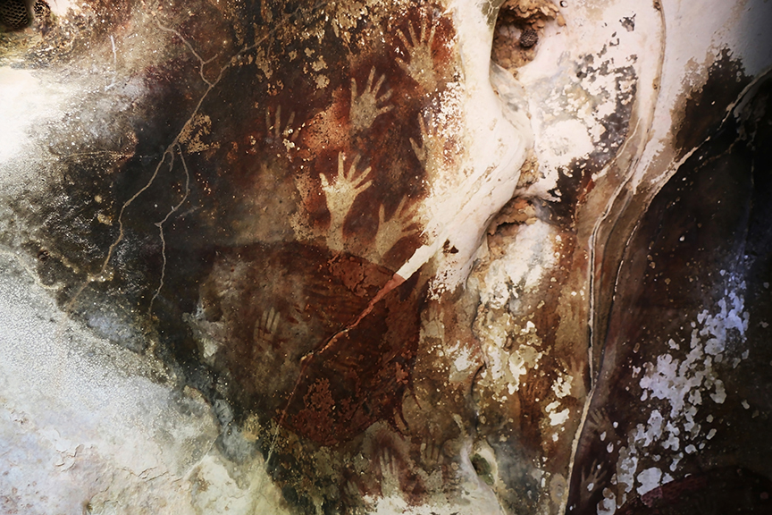 Sztuka jaskiniowa wykonana ludzkimi rękami