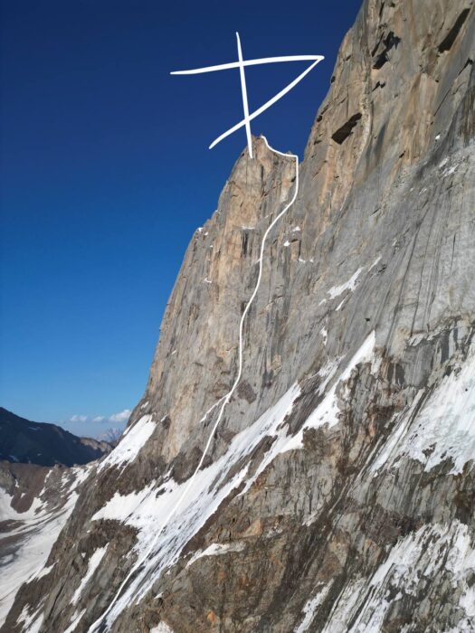 Route on the north face of Argo Peak, Kyrgyzstan. Photo: Russian Alpine Federation