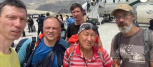 the climbers at Skardu airport