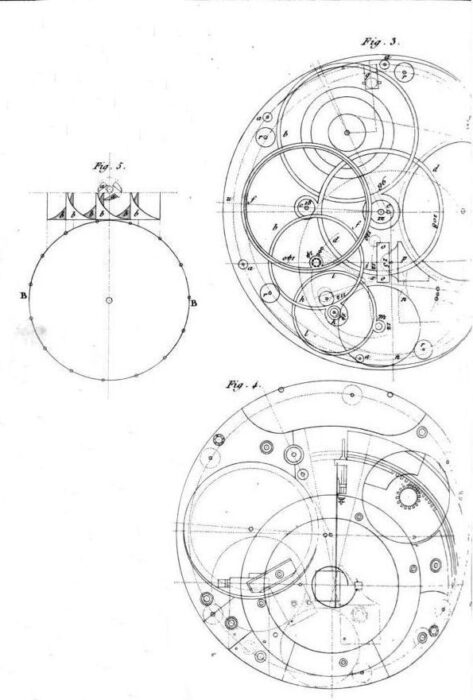 a diagram of a marine chronometer