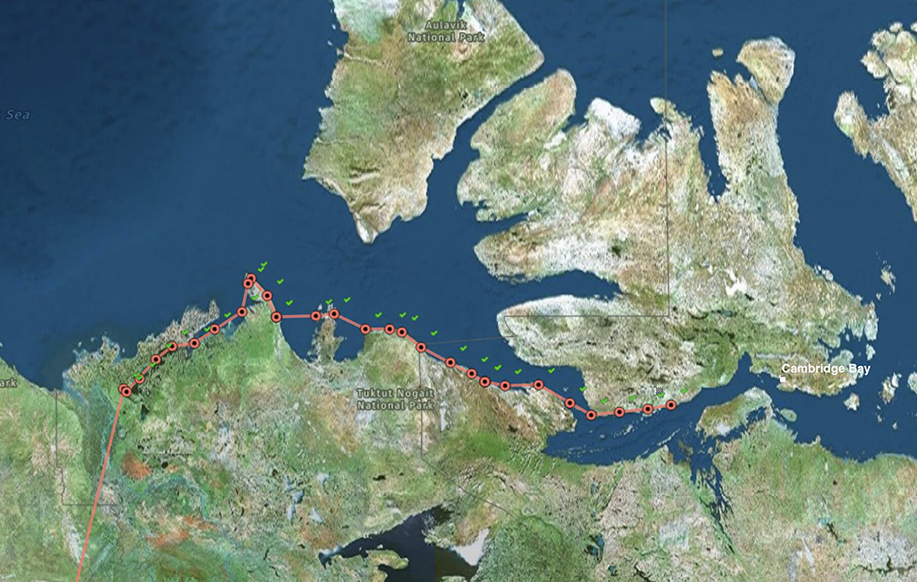 kayakers route map