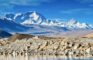 Cho Oyu from the Tibetan side, near the town of Old Tingri.