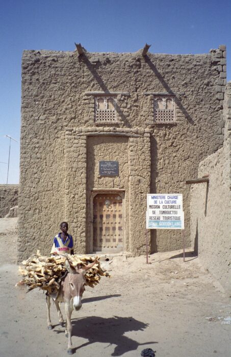 a mud-brick house