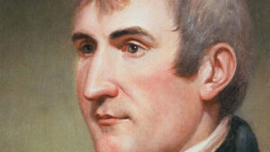 a portrait of Meriwether Lewis painted shortly after his return from the West