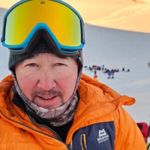 Maxut Zhumayev on Elbrus.