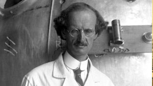 Swiss scientist Auguste Piccard.