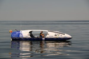 ocean row boat in calm seas