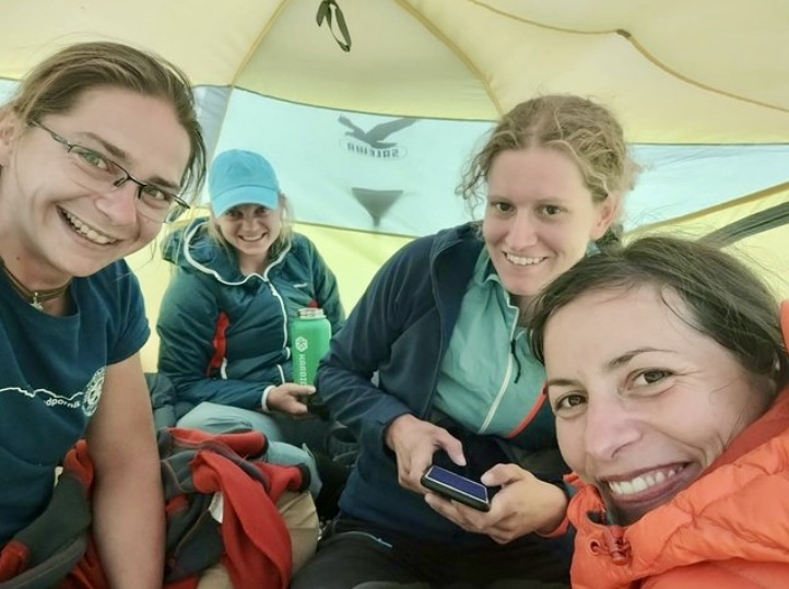 The Slovenian team in the Lalung Valley.